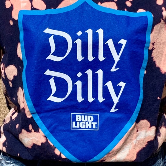 Budweiser | Tops | Bud Light Dilly Dilly Custom Bleach Tee | Poshmark